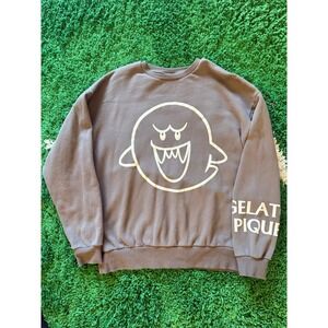 Gelato Pique Super Mario Boo Sweatshirt Dark Grey Nintendo PUCT241204 ML